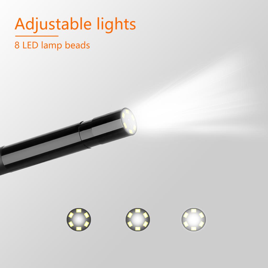 Industrial Endoscope, 1080P HD Borescope Tools with 4.5  IPS Screen and 8 Adjustable LED Lights, Endoscope with 33FT