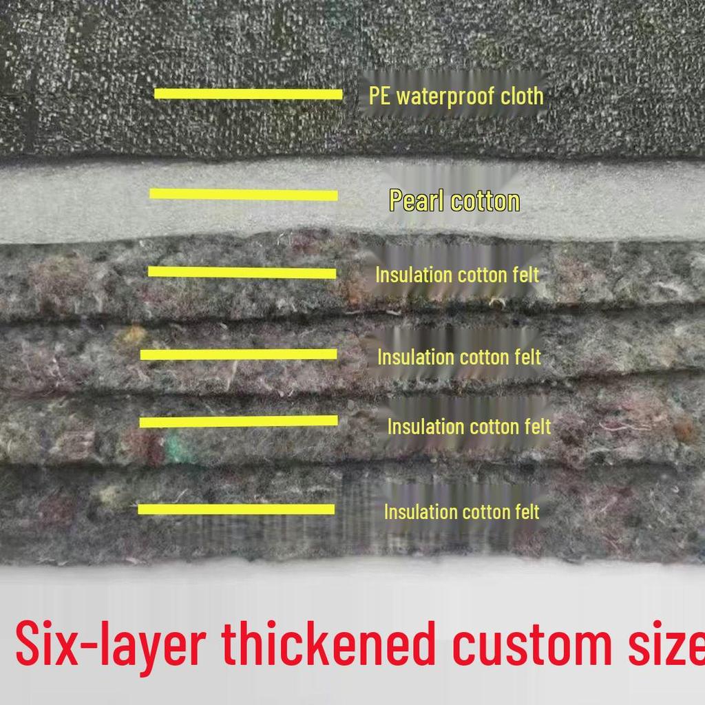 Wasserdichte isolierte Baumwolldecke für Wintergemüse: Dicke, wärmespeichernde, regendichte Gewächshausabdeckung