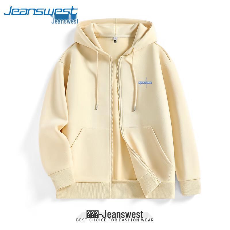 

Jeanswest Men s Hooded Letter Casual Jacket 4XL