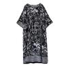 Vintage Summer Dress Sleeveless Linen Shift Dress for Women