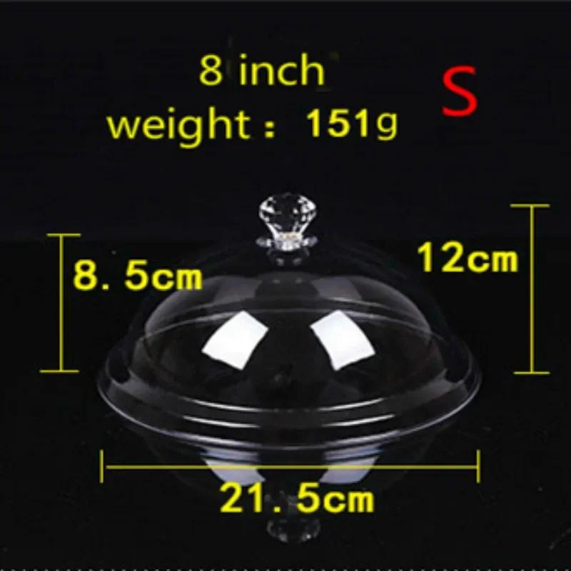 Transparent Round Dish Cover, Extra Large Rectangular Food Cover, Dust-proof PC Plastic, Highend Fresh-Keeping, 9 Sizes