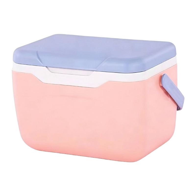 High Capacity Cooling Box Insulated Food Container Insulation Cooling Case Plastic Texture for Car Camping Outdoor