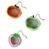 Clear Figure Display Bag with Keychain Portable Small Doll Storage Pouches Bag Keychain Carrying Case Gift for Women