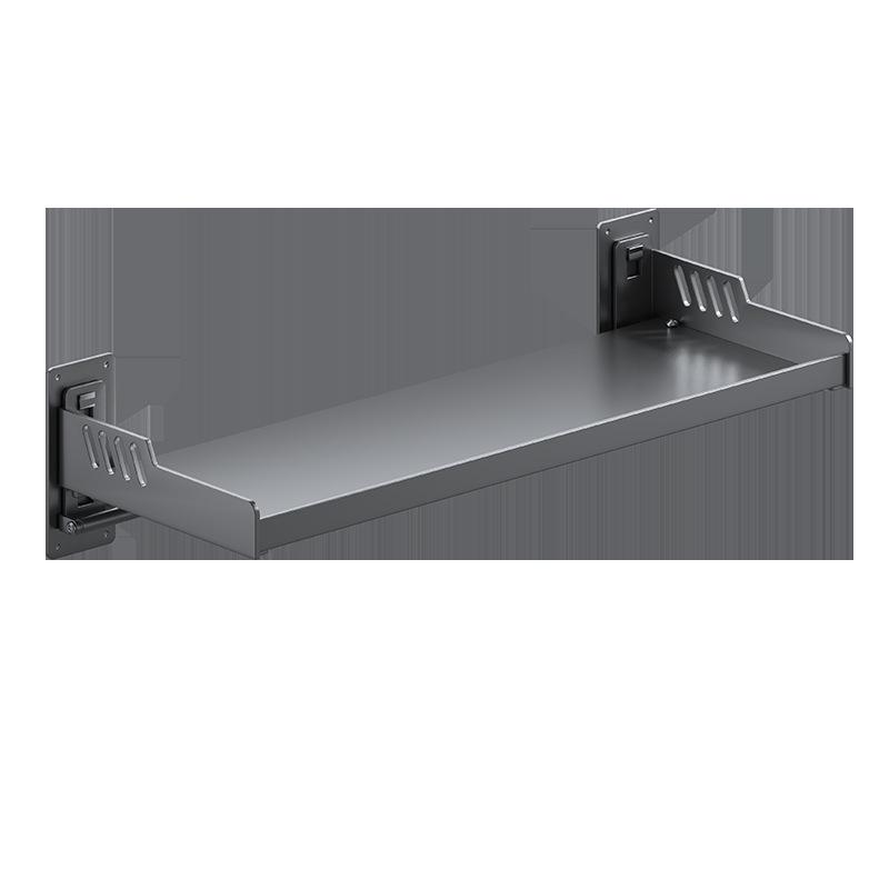 Wall-Mounted Kitchen Spice Rack: No-Punch, Moisture-Proof, Durable Microwave Oven Storage Shelf.