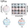 6PC/12PC Macaron Home Hanging Balls Reusable Colorful New Year Christmas Balls Pendant Christmas Tree 6cm