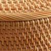 Rattan Storage Box Woven Organizer Boxes Multifunctional Organizing Case Luxury Round Food Cases with Lid Organizers Furniture