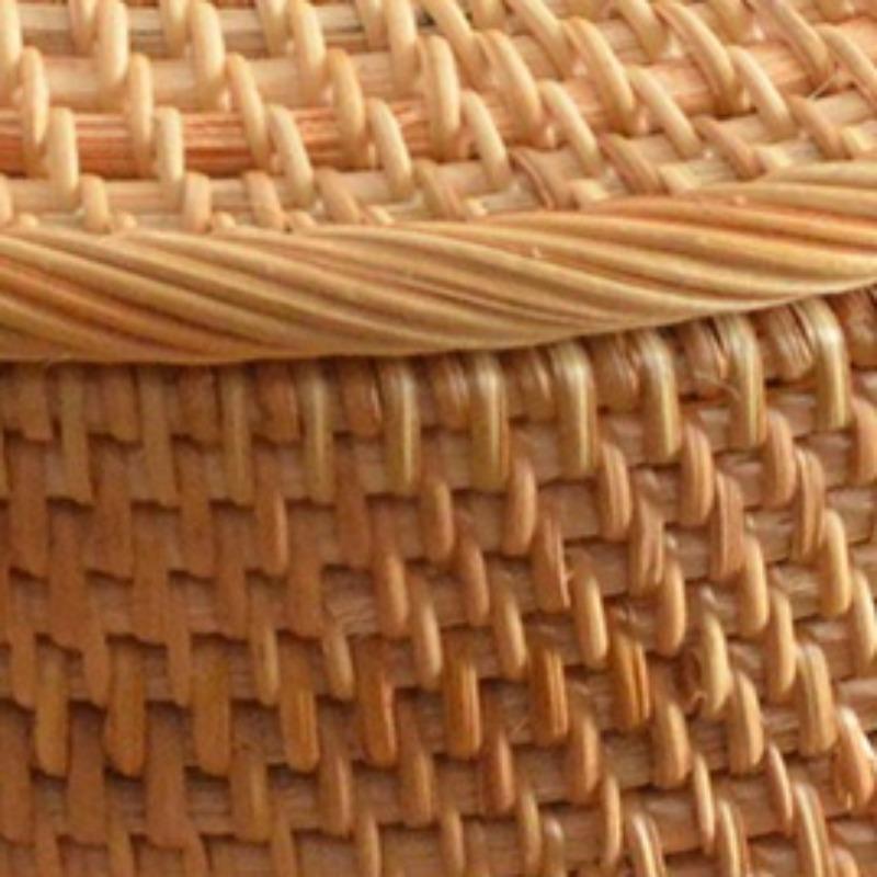 Rattan Storage Box Woven Organizer Boxes Multifunctional Organizing Case Luxury Round Food Cases with Lid Organizers Furniture