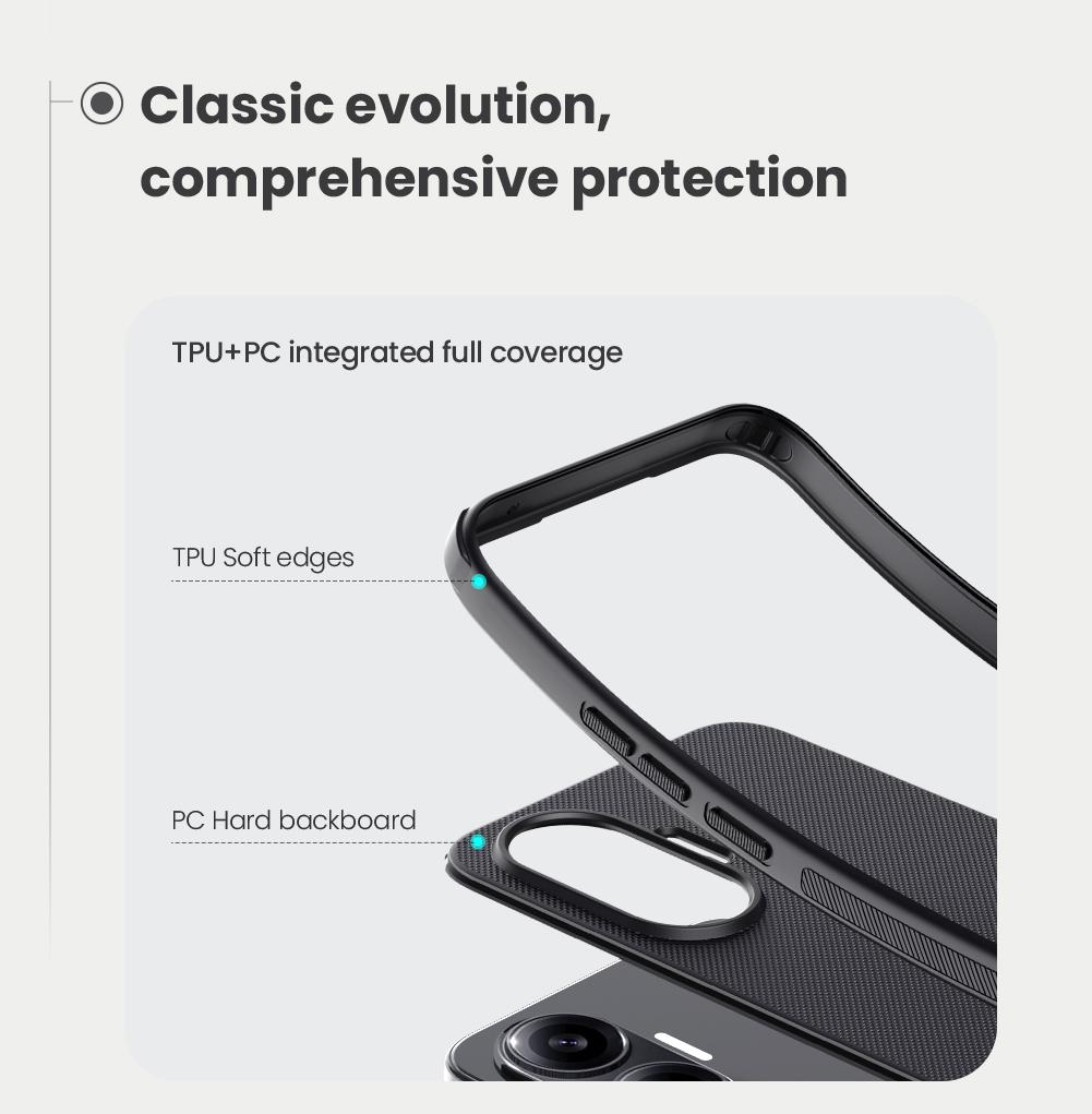 Nillkin for Xiaomi Poco F7 5G Case Super Frosted Shield Hard PC Protection Back Cover Anti-Fingerprint 360 Cases