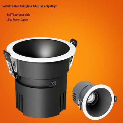 Ultra-Dünner Blendschutz COB LED Einbaustrahler - Vollspektrum Deckenleuchte