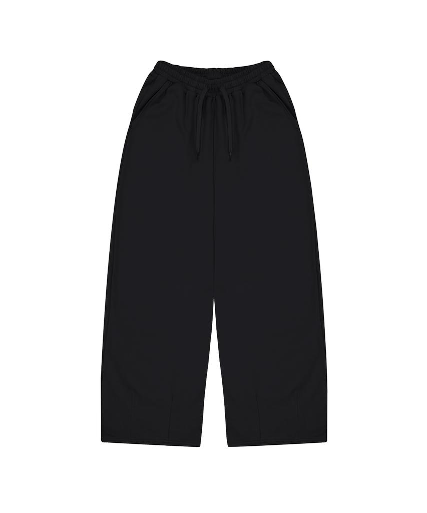 STANDARDERROR [All Seasons Or Fleece-Lined] 87-Stan271 Curved Hem Wide Loose Fit Sweatpants (4 Colors)