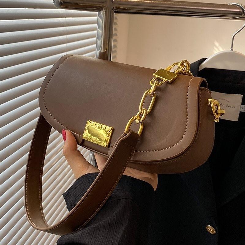 Fashionable Small Shoulder Crossbody Bag For Women In Classic Black And Coffee Colors For Spring Summer 2023