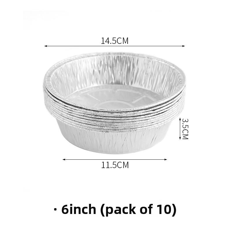 

Пищевые алюминиевые фольгированные миски для бытовых высокотемпературных аэрофритюрниц 6 inches 10pcs