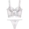 Fishbone bra with thin lace sexy French suspender anti-expansion Lolita bra