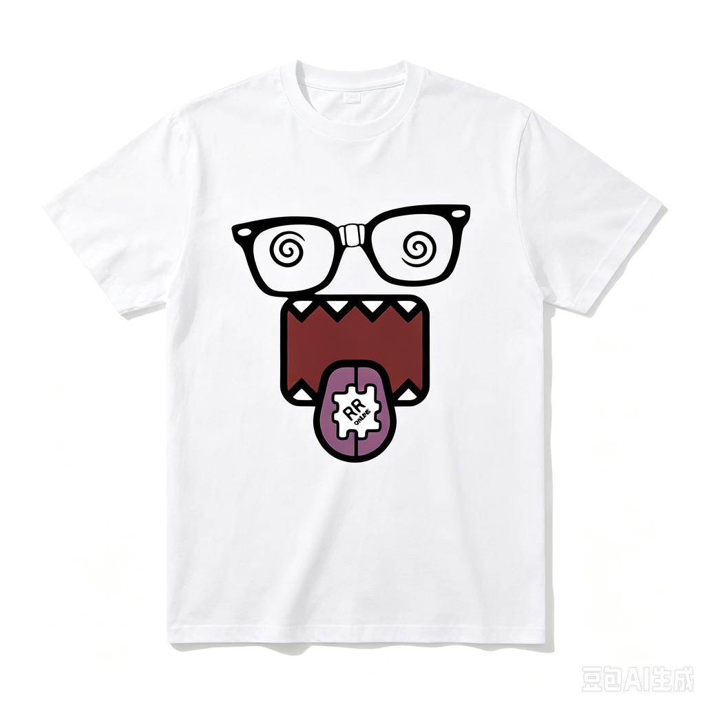 Fashion Kawaii Unisex T Shirt Pattern Y2k Cotton Print Round Neck Loose Tshirt Summer Unisexs Street Couple Tee Clothing