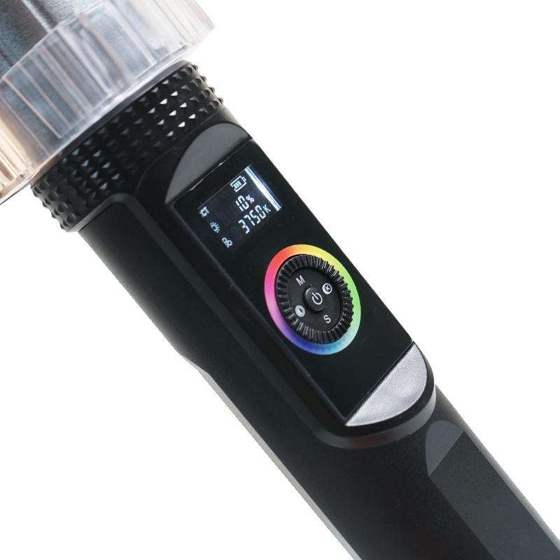 50W RGB Handheld LED Photography Light – Full Color Atmosphere and Live Broadcast Fill Light