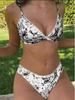 European and American Animal Print Sexy Two-Piece Bikini Set for Women - Trendy Fashion Swimwear