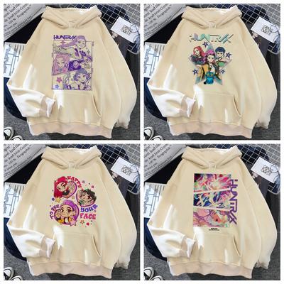 KPop Demon Hunters Hoodies Men Women Anime Cartoon Fashion Streetwear Pullovers Cartoon Sweatshirt