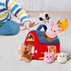 Plush Farm Animals,Baby Toys for Toddlers,Gifts Big Barn Toy Cuddly Sensory Educational