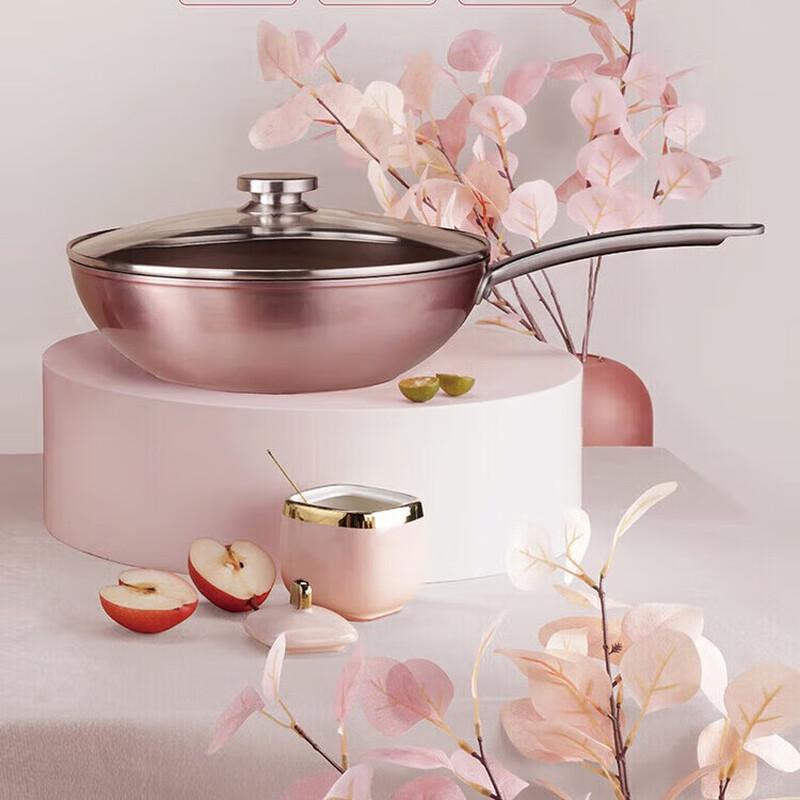 ZWILLING ZW-EY105 30cm Pink Aluminum Alloy Wok