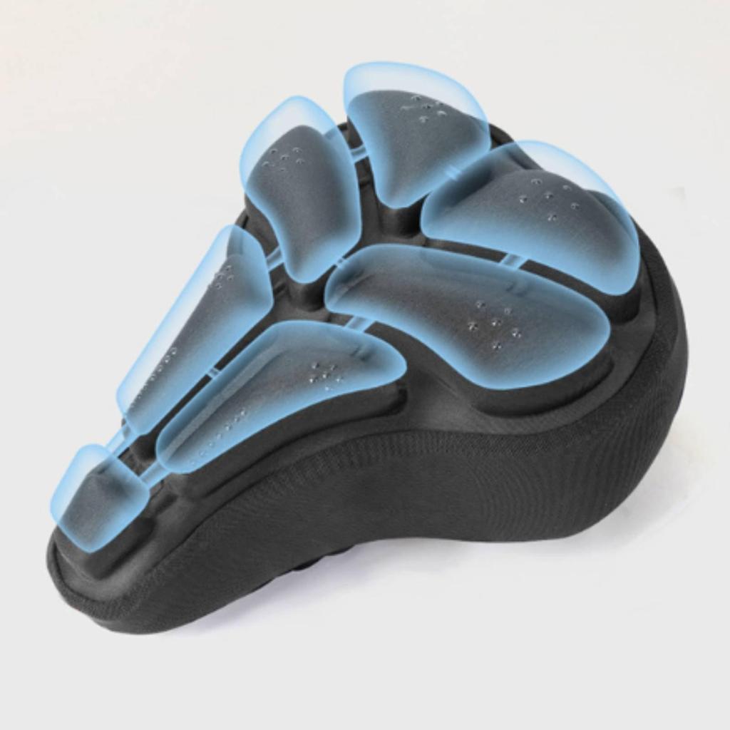Exercise Bike Seat Cushion Ergonomic Indoor Cycling Saddle Cover Non-Slip