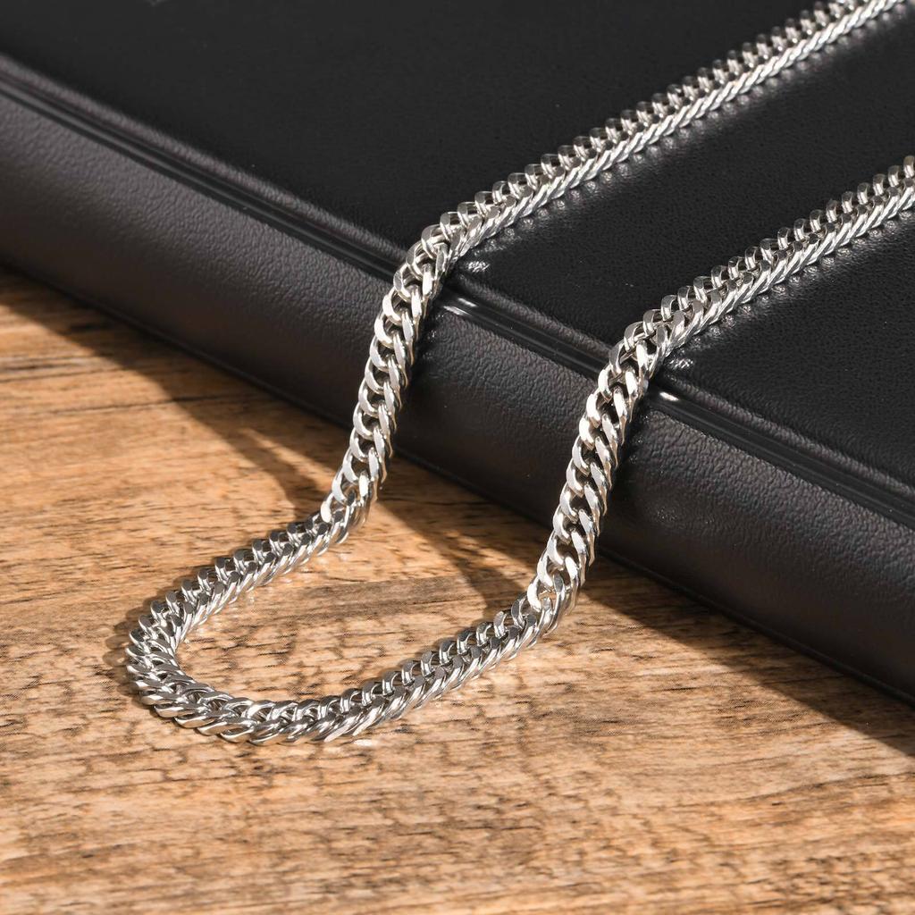3mm/5mm/7mm/9mm Łańcuch Stal Nierdzewna Biżuteria Ogniwo Naszyjnik Curb Prezent Dla Mężczyzn Kobiet Impreza Mama Dziewczyna Walentynki