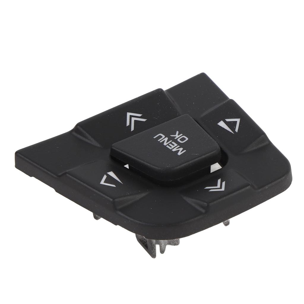 2 Stück Lenkradschalter-Knopfabdeckung Linke Seite Schwarz Lenkradknöpfe Dekorleiste für