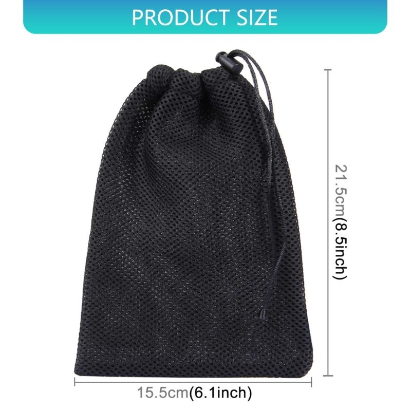 Breathable Mesh Organiser Pouch for Sports Camera Gear Nylon Camera Accessories Storage Bag for Travel Adventure