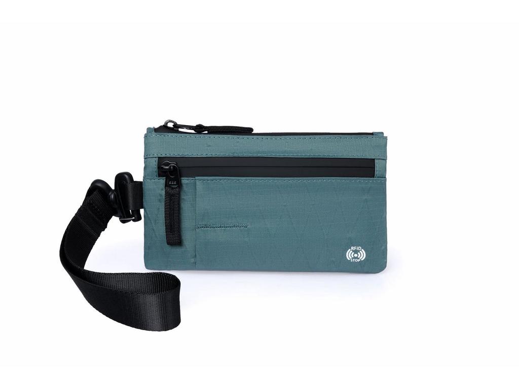 RFID Coin Purse Anti-Theft Card Holder X-Pac Mini Travel Wallet with Keychain