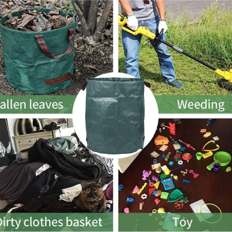 Durable Plastic Garden Waste Bag For Leaves And Branches High Capacity 60l To 500l