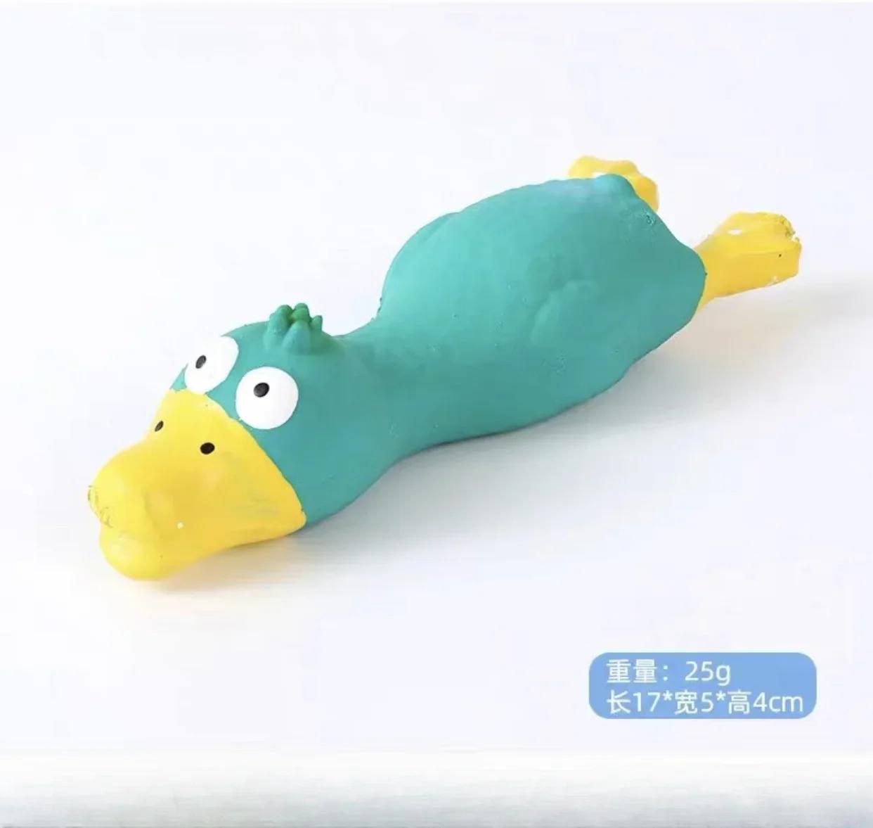 

Кудахтающая курица, игрушка для собаки, прочная латексная жевательная игрушка, интерактивная игра для малых и средних пород синий