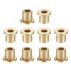 10pcs Flange Sleeve Bearing Inner Diameter 6mm X Outer Diameter 10mm X Length 12mm Self Lubricating Sintered Bronze Bushings