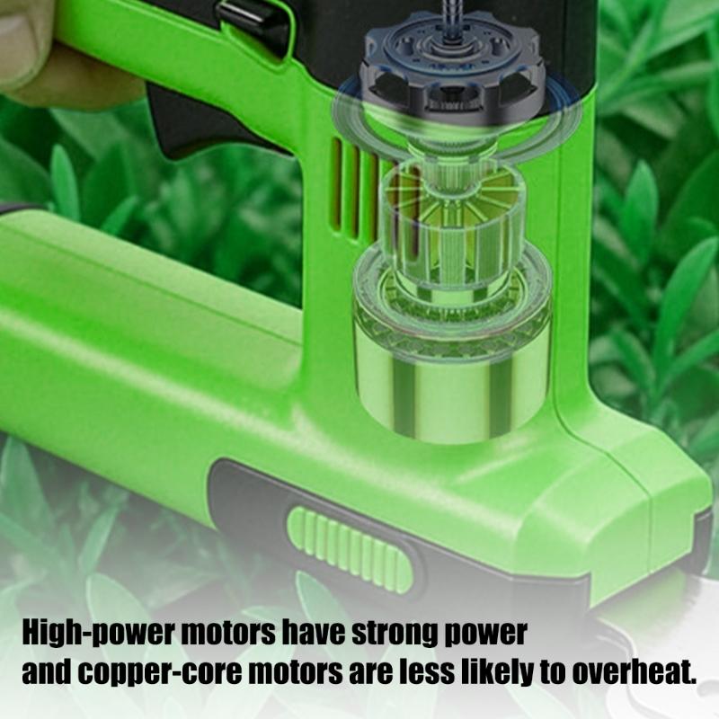 Rechargeable Lawn Edger And Bush Pruner With Carbon Steel Blades Suitable For Small Yard Landscaping
