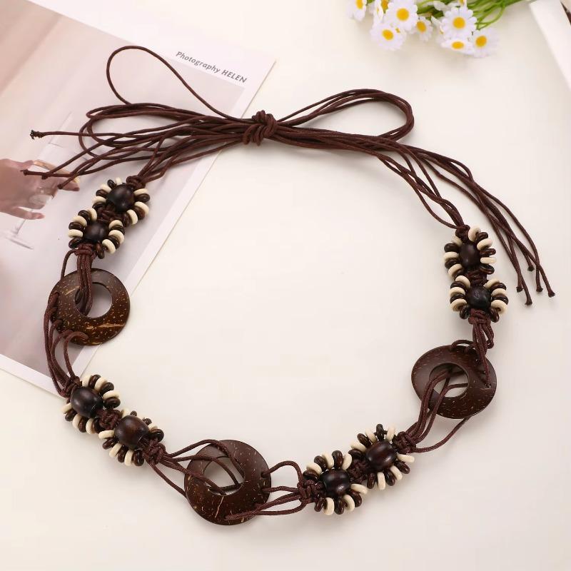 Bohemian Accessories Ethnic Waist Rope Dress Waist Chain Retro New Style Woven Belt Women's Belt