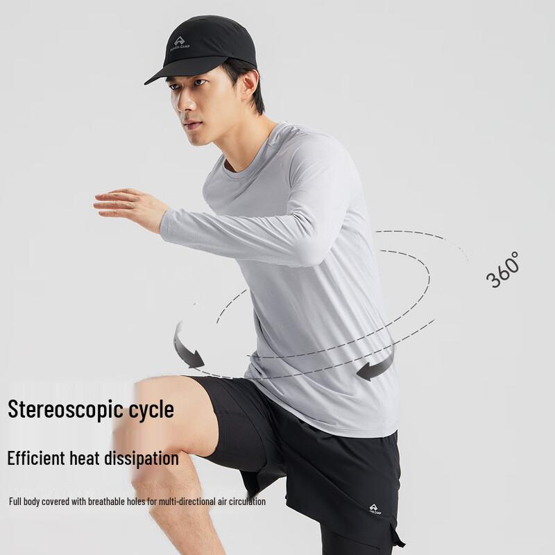 Men's Quick-Dry Long Sleeve Athletic T-Shirt