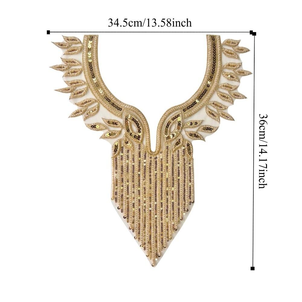 Fashion Beads Applique Delicate Clothing Applique Clothes Patches Applique Patches  Evening Dress
