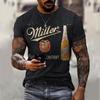 3D Digitaldruck T-Shirt Teenager Herren Kurzarm Oberteil Vielseitig Atmungsaktiv