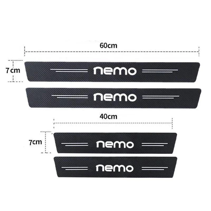 Car Door Sill Protective Sticker Scuff Plate Rear Trunk Bumper Strips Threshold Decals for Citroen Nemo Auto Decoration