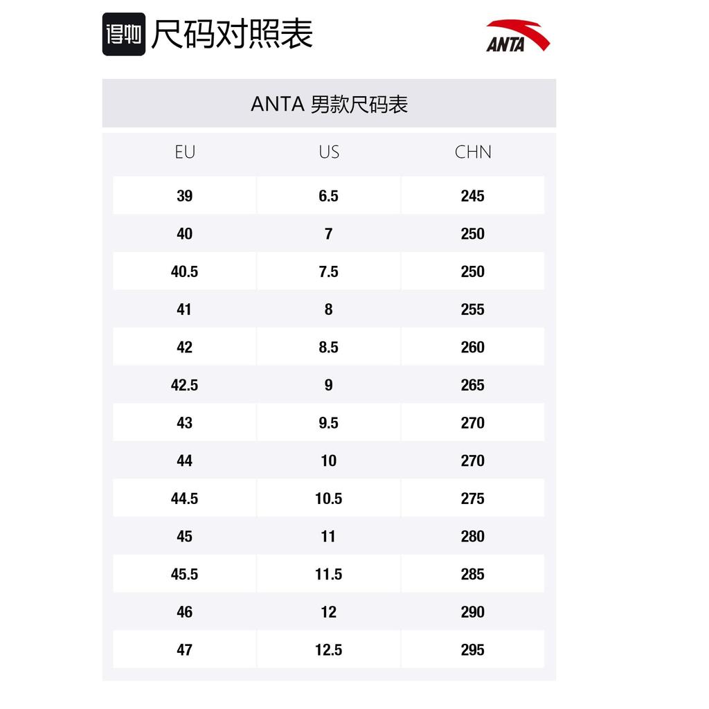 Anta Abrasion Resistant Low top Performance Basketball Shoes Men's Black White 11931608S-2