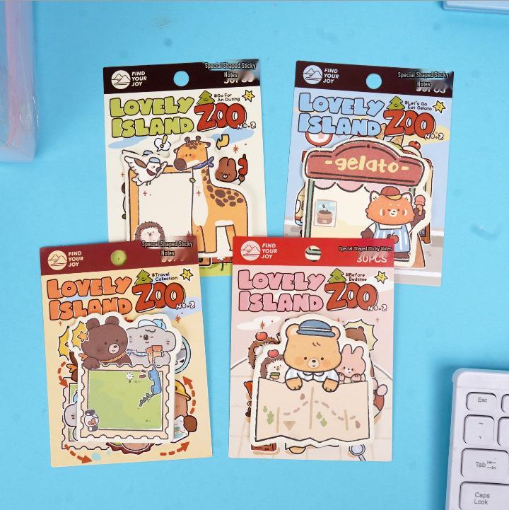 Capybara-Shaped Sticky Notes - Cute Cartoon Pig Memo Pad