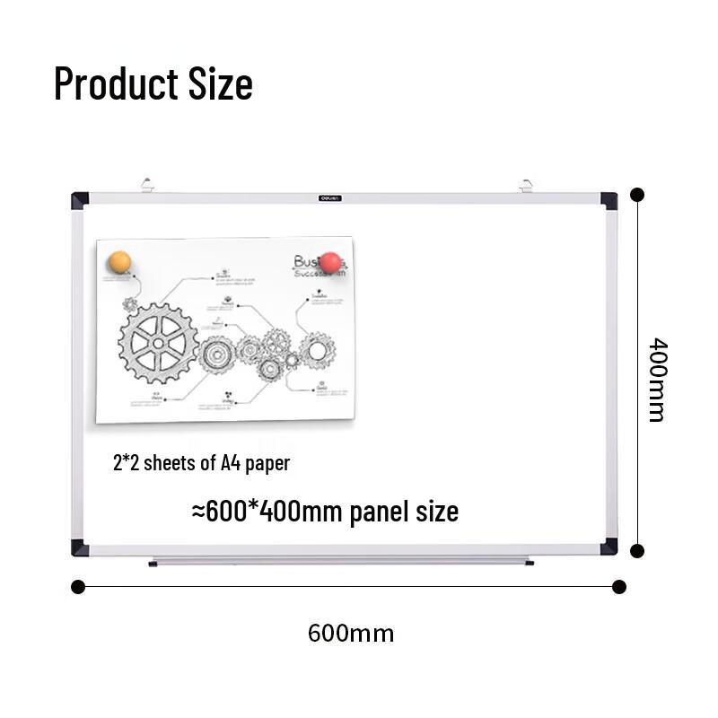 Deli 60x40cm Magnetic Wall-Mounted Writing Board