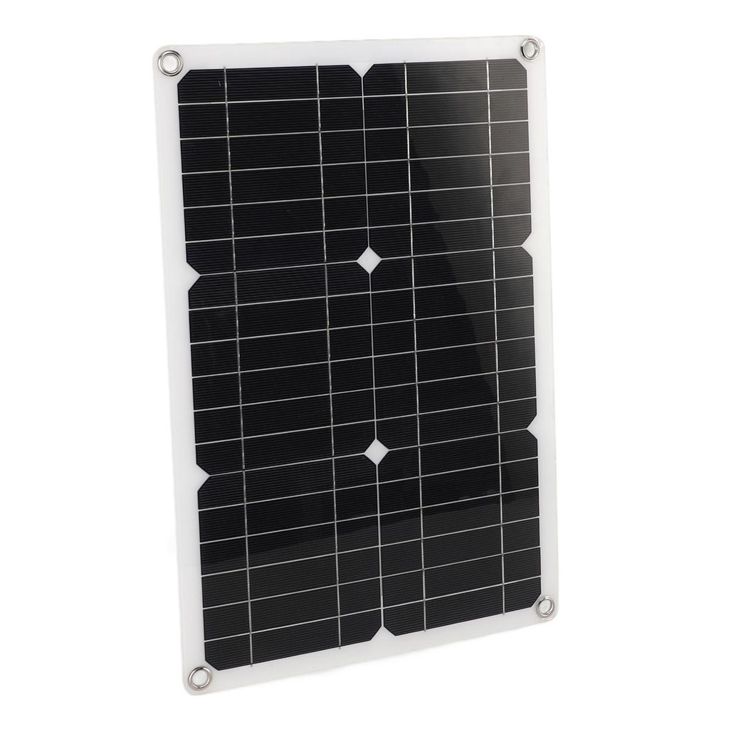 18V 20W Portable Solar Panel Semi Flexible Monocrystalline Waterproof Solar Charge Panel for