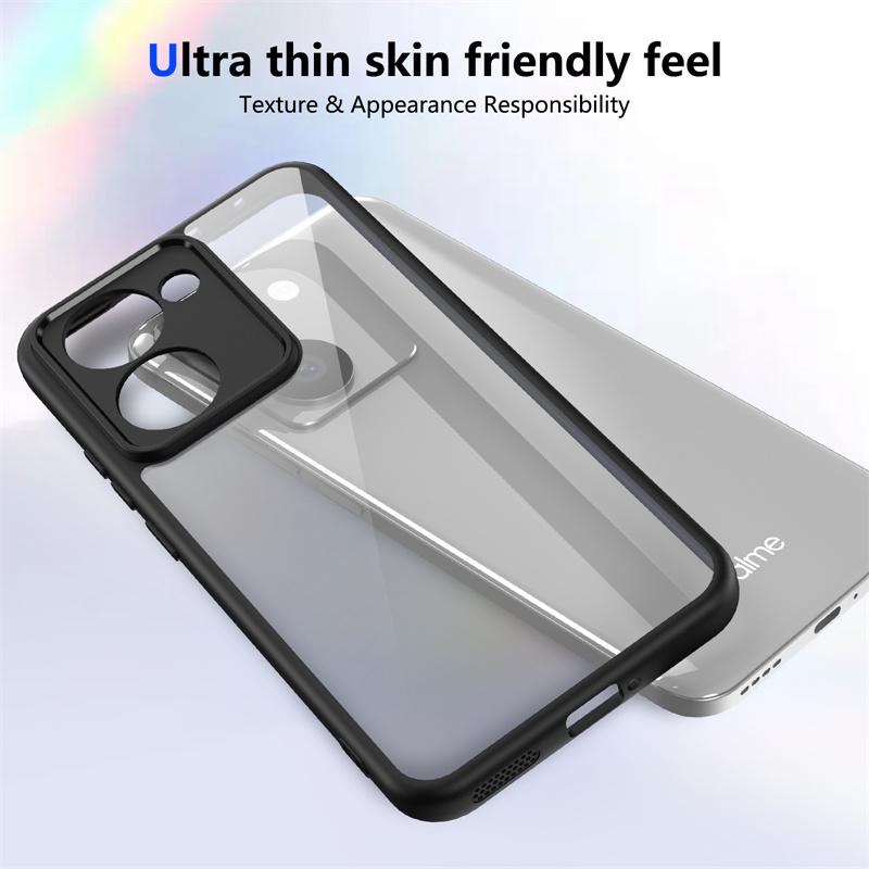 Realme P3 Ultra RMX5030 Case Plating Bumper Shockproof Clear Back Cover Hard Matte Phone Case for Realme P3Ultra 5G RMX5030