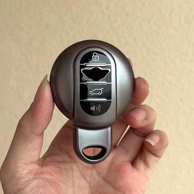 

Metallic Gray TPU for BMW Mini COOPERS ONE JCW S Roadster F56 F55 F60 R55 R56 R59 R60 4 Button Remote Car Key Case Cover Fob Bag