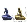 5 stücke Handwerk Harz Meerjungfrau Skulptur Kreative Wasserdichte Kleine Statue Simulierte Handwerk Miniaturen Figur Startseite