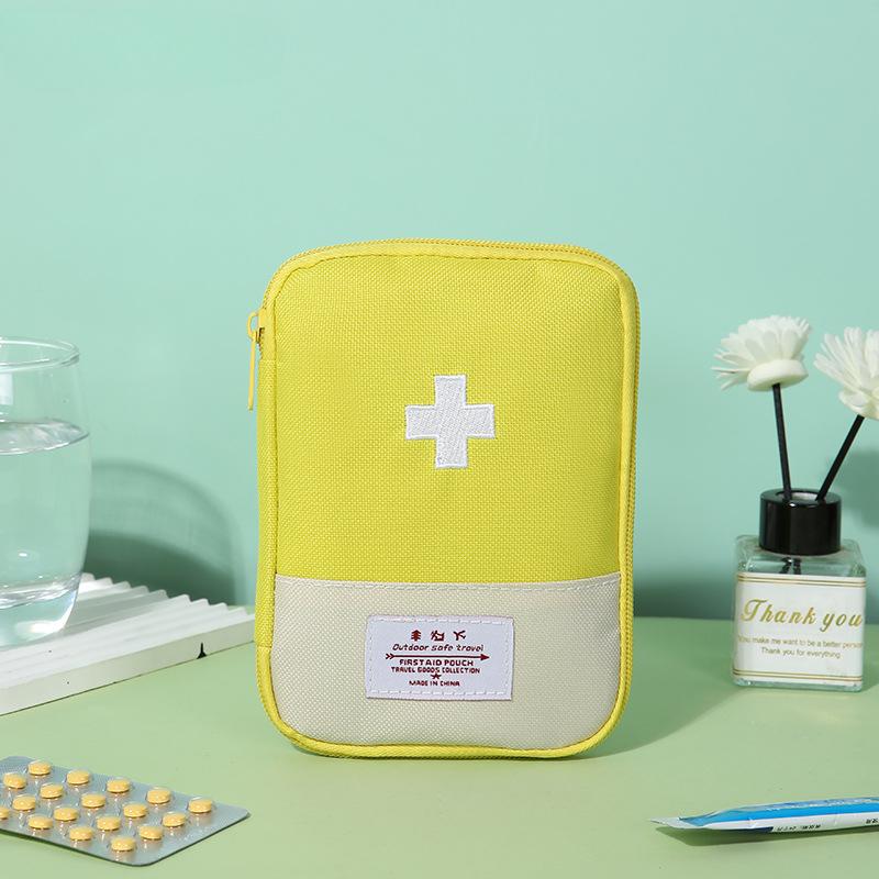 1PC Outdoor First Aid Emergency Medical Bag Medicine Drug Pill Box Camping Home Car Survival Kit Emerge Case Small 600D Oxford Pouch