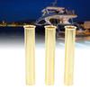 3pcs Brass Boat Drain Tube Plug for Boat Water Marine Transom Splashwell Livewell Installation