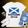 Scotland 2026 Sports Fan Tee Soccer Part Supplies Clothing Men Women Fashion Crewneck Cotton Tee Tops Patriotic Scotland Shirt