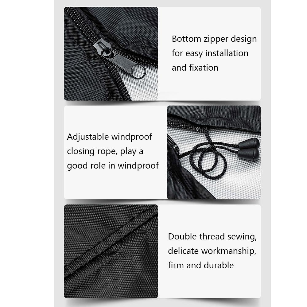 100-150HP Black Heavy Duty Boat Full Outboard Motor Engine Storage Cover Durable