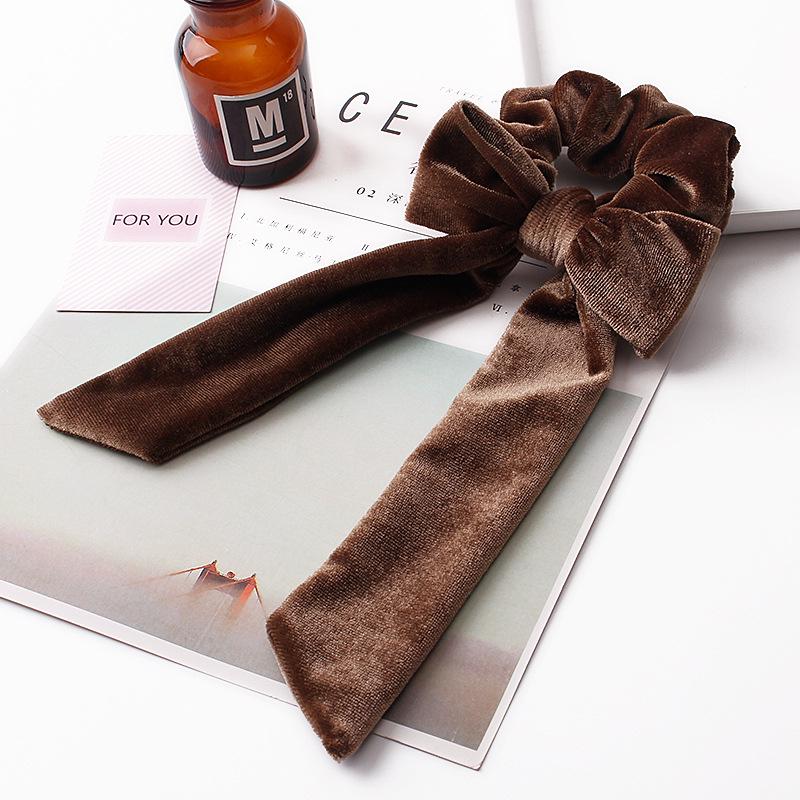 Elegant Velvet Hair Ring Scrunchie Women Girls Elastic Hair Rubber Bands Gum Accessories Tie Hair Rope Ponytail Holder Headdress