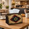 1pc of Tribal Geometric Decorative Tissue Holder Featuring a Southwestern Diamond Design, Suitable for Use In The Kitchen, Living Room, Bedroom, And C